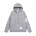 「#4816」Thom Browne ripple zip-up hoodie