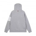 「#4816」Thom Browne ripple zip-up hoodie