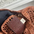 「#4839」chloe spring and summer new style SUMMER BANANA dopamine color caramel color pure handmade straw wov