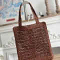 「#4839」chloe spring and summer new style SUMMER BANANA dopamine color caramel color pure handmade straw wov