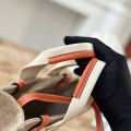 「#4846」Chloe Woody linen pure cotton canvas and glossy small dough, orange casual bag mini: 20*14*6cm