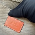 「#4848」Chloe Woody linen pure cotton canvas and glossy small dough, orange casual bag Medium size: 37*26*12