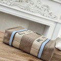 「#4853」Chloe Woody linen pure cotton canvas and glossy small dough, blue casual bag Medium size: 37*26*12cm