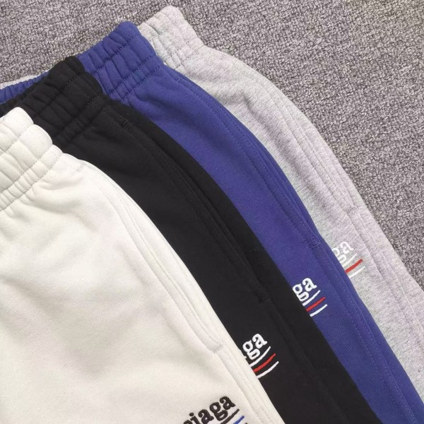 Balenciaga Embroidered Cotton Shorts