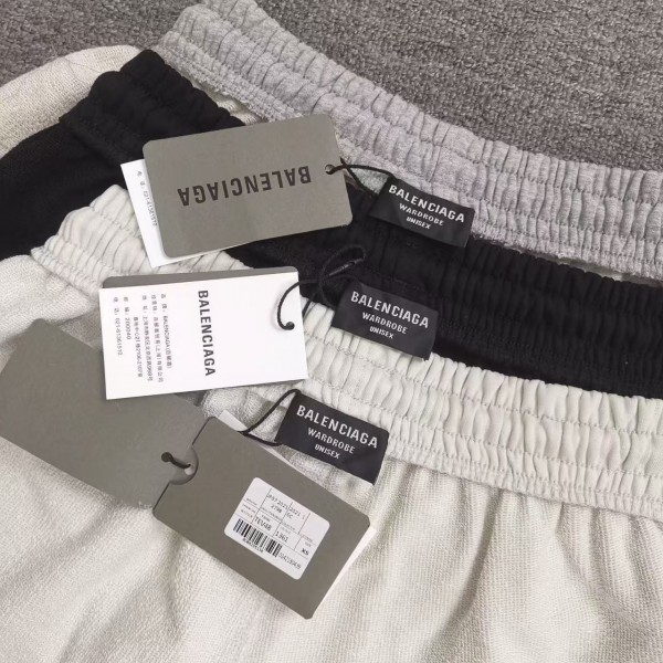 Balenciaga Embroidered Cotton Shorts