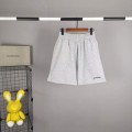「#4859」Balenciaga Embroidered Cotton Shorts