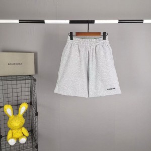 「#4859」Balenciaga Embroidered Cotton Shorts