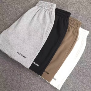 「#4859」Balenciaga Embroidered Cotton Shorts