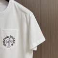 「#4875」Chrome Hearts 2025 early spring new style pocket horseshoe print short sleeves