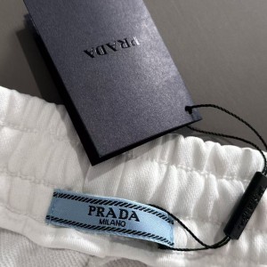 「#4907」Prada woven pocket custom triangle logo