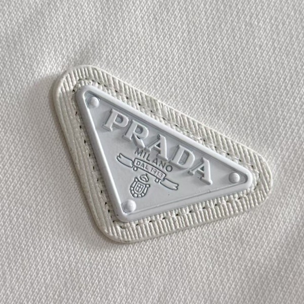 Prada woven pocket custom triangle logo