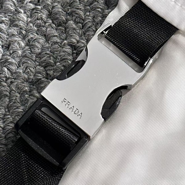 Prada woven pocket custom triangle logo