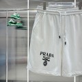 「#4910」Prada logo printed washed shorts