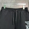 「#4914」Prada boutique embroidered triangle logo shorts