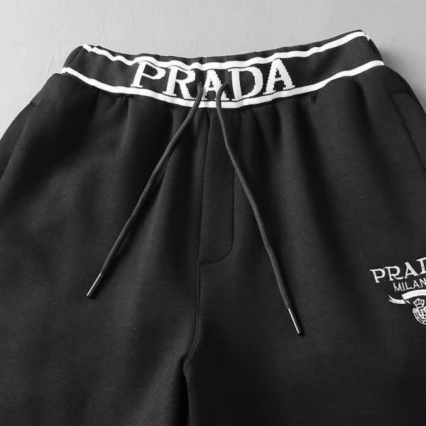 Prada top summer new 2025 logo shorts