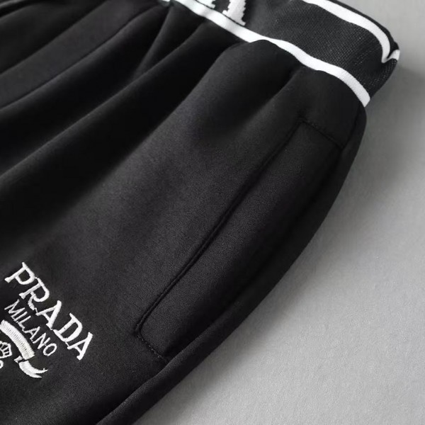 Prada top summer new 2025 logo shorts