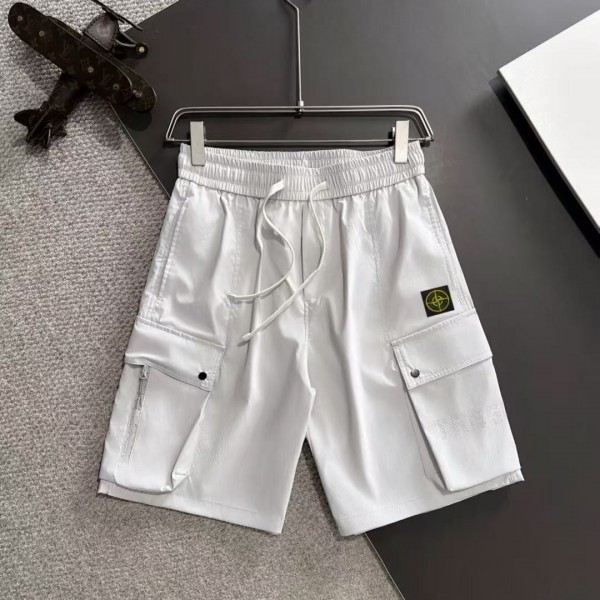 「#4918」Stone Island 2025 Spring and Summer New Elastic Casual Shorts