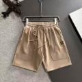 「#4923」Stone Island 2025 Spring and Summer New Elastic Band Casual Washed Loose Shorts