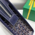 「#4940」Goyard imported cowhide with canvas large toilet bag, size: 30*23*8cm