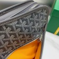 「#4941」Goyard imported cowhide with canvas large toilet bag, size: 30*23*8cm