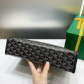 「#4942」Goyard imported cowhide with canvas large toilet bag, size: 30*23*8cm