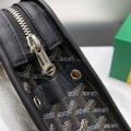 「#4942」Goyard imported cowhide with canvas large toilet bag, size: 30*23*8cm