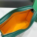 「#4943」Goyard imported cowhide with canvas large toilet bag, size: 30*23*8cm