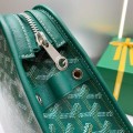 「#4943」Goyard imported cowhide with canvas large toilet bag, size: 30*23*8cm