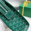 「#4943」Goyard imported cowhide with canvas large toilet bag, size: 30*23*8cm