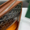 「#4944」Goyard imported cowhide with canvas large toilet bag, size: 30*23*8cm