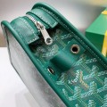 「#4945」Goyard imported cowhide with canvas small toilet bag, size: 25*18*7cm