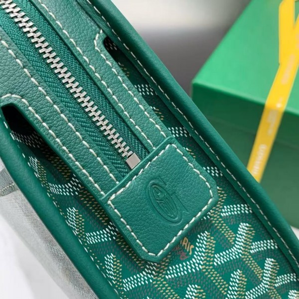 Goyard imported cowhide with canvas small toilet bag, size: 25*18*7cm