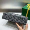 「#4946」Goyard imported cowhide with canvas small toilet bag, size: 25*18*7cm