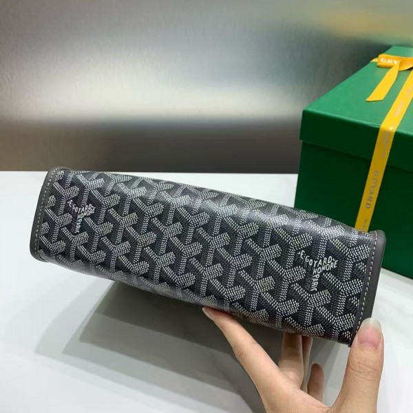Goyard imported cowhide with canvas small toilet bag, size: 25*18*7cm