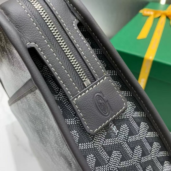 Goyard imported cowhide with canvas small toilet bag, size: 25*18*7cm