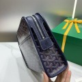 「#4947」Goyard imported cowhide with canvas small toilet bag, size: 25*18*7cm