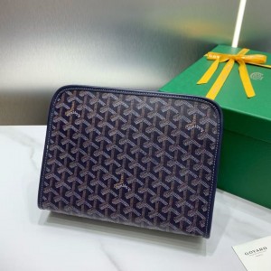 「#4947」Goyard imported cowhide with canvas small toilet bag, size: 25*18*7cm
