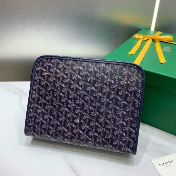 Goyard imported cowhide with canvas small toilet bag, size: 25*18*7cm