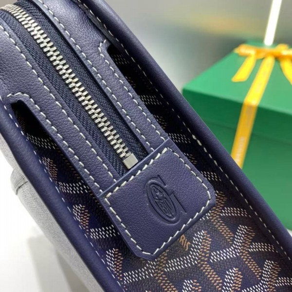 Goyard imported cowhide with canvas small toilet bag, size: 25*18*7cm