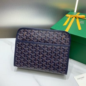 「#4947」Goyard imported cowhide with canvas small toilet bag, size: 25*18*7cm