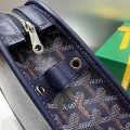 「#4947」Goyard imported cowhide with canvas small toilet bag, size: 25*18*7cm