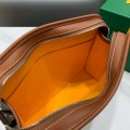 「#4948」Goyard imported cowhide with canvas small toilet bag, size: 25*18*7cm