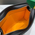 「#4949」Goyard imported cowhide with canvas small toilet bag, size: 25*18*7cm