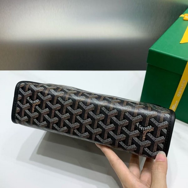 Goyard imported cowhide with canvas small toilet bag, size: 25*18*7cm