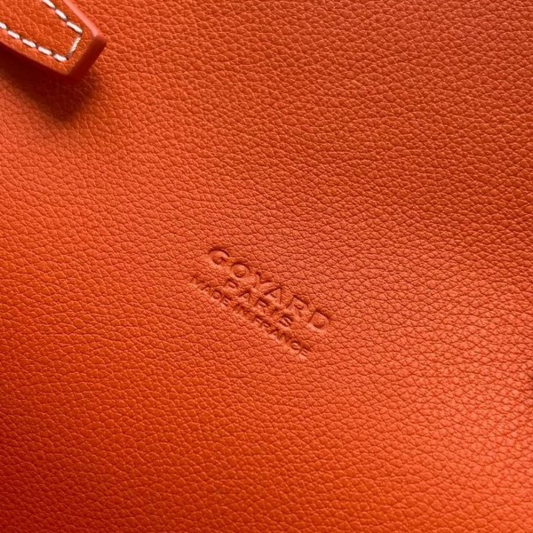 Goyard imported cowhide with canvas one-shoulder crossbody bag, size: 21*16*4cm