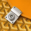 「#4954」Goyard imported cowhide with canvas one-shoulder crossbody bag, size: 21*16*4cm