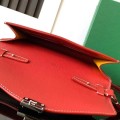 「#4958」Goyard imported cowhide with canvas one-shoulder crossbody bag, size: 21*16*4cm