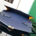 「#4960」Goyard imported cowhide with canvas one-shoulder crossbody bag, size: 21*16*4cm