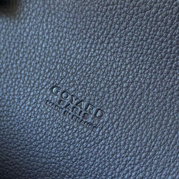 Goyard imported cowhide with canvas one-shoulder crossbody bag, size: 21*16*4cm