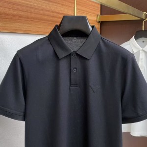 「#4985」Prada 2025 new  lapel polo short sleeve
